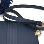 Picture of Kit MELLIA Bag Cover, 23cm Blue with 120cm Strap and 400gr Eco Hearts Cord Yarn, Blue