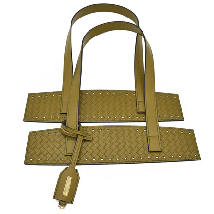 Picture of Set Beach Bag with Round Base, Braided Olive