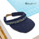 Picture of Sun Visor Kit with 75gr Raffia Yarn. Choose Your Color!
