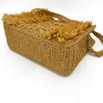 Picture of Kit Wood Raffia Bag with 18cm-Round Wooden Handles. Choose Your Colors!
