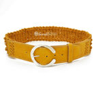 Picture of Kit Belty Belt Band with Holes and Metal Buckle, Wood Brown with 300gr Silky Prada Cord Yarn, Brown
