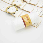 Picture of Kit Belty Belt Band with Holes and Metal Buckle, Vintage White with 200gr Midi Cord Yarn, White