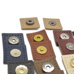 Picture of Set of 2 Leather Accessories with Holes and Magnet. Choose Your Color!