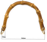 Picture of Bamboo Handle, Natural. Choose the Position of the Holes.