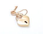 Picture of Heart Padlock with Key and Chain