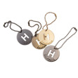 Picture of Hanging Metal Label 'Handmade' with Chain, 4cm