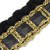 TRES/LEATH-BL/GOLD - Black with Gold