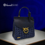 Picture of Kit Birdy Cover with Side Panels, Black Crocodile with 600gr Hearts Cord Yarn, Black