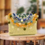 Picture of Kit Boho Pompom Bag with 400gr Hearts Cord Yarn. Choose Your Colors!