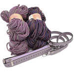 Picture of Kit Zipper Full 25 cm, Veneta Lilac with 400gr Dalia Cord Yarn