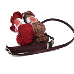 Picture of Kit Zipper Full 25 cm, Bordeaux with 400gr Hearts Cord Yarn. Choose Your Color!
