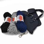 Picture of Kit Bowling Bag, Animal, Two Handles, Base & Zipper with 800gr Hearts Cord Yarn. Choose Your Set Color!