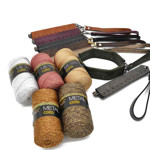 Picture of Kit FLEX Purse, 20cm with Wrist Handle & 200gr Metal Cord Yarn. Choose Your Color!