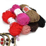 Picture of Kit Frame 16cm Marble Closure with 200gr Hearts Cord Yarn. Choose Your Set Color!