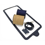 Picture of Kit Two-Color Leather Frame with 600gr Tripolino Cord Yarn. Choose Your Colors!