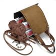 Picture of Kit McQueen Style, Suede Tabac with Handles and Special Base and 800gr Hearts Cord Yarn, Ripe Apple