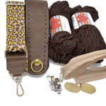 Picture of Kit Baby Prada Wood Brown  with Strap-37 and Heart Yarn 400gr Brown