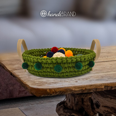 Picture of Kit Crochet Tray with Lycra Ribbon Yarn. Choose Your Color!