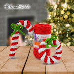 Picture of Kit Christmas Crochet Decorations, Baton/ Wreath 10 pieces