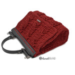 Picture of Kit Dolce Wool Braid Bag, Crochet Hook No.4 with 900gr Chenille Wool Yarn. Choose Your Colors!