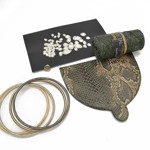 Picture of Kit  CRYSTAL with  62pcs Crystals and Metal Cord Yran 200gr