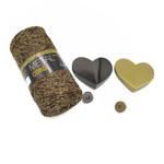 Picture of Kit Heart Mini Pochet  with Metal Cord Yarn 200g