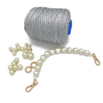Picture of Kit Mini Pouch with Pearls and Prada Silky Yarn 300gr