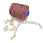 Picture of Kit Mini Pouch with Pearls and Prada Silky Yarn 300gr