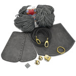 Picture of Kit Round Cap with Round Lock, Vintage Gray with Heart Yarn 400gr, Gray