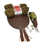 Picture of Kit Boho Cover Wood Brown with 400gr (828)Hearts Cord Yarn.