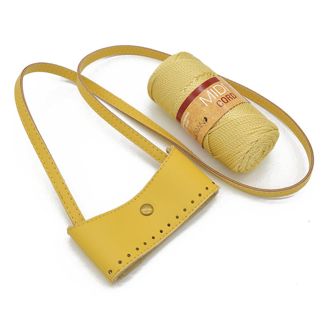 Picture of Kit Mobile Case  Yellow with 200gr Midi Cord Yellow
