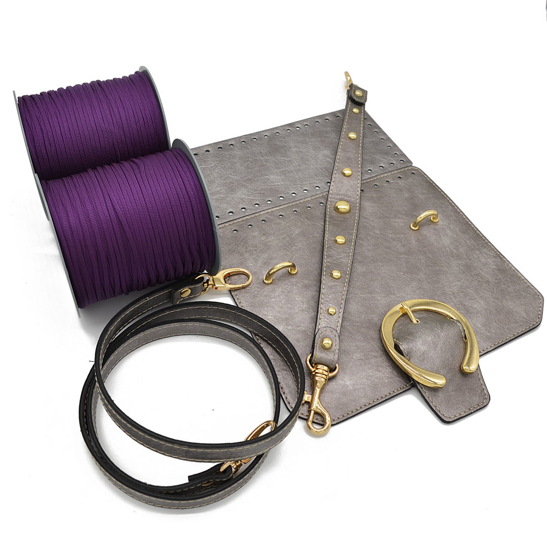 Set No 2 Silver with Purple-450