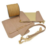 Picture of Kit Cadena Vintage Cigar Cover/Side Panel Set with 500gr Catenella Cord Yarn, Beige Camel
