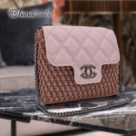 Picture of Kit Quilted Pale Lilian Bag with 600gr Capri Cord Yarn, Pink Nude