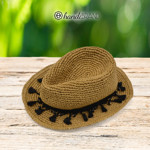 Picture of Kit Hat FEDORA with 125gr Raffia Yarn. Choose Your Color!