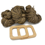 Picture of Kit Jute Bag, Wooden Handles. Choose your Color!