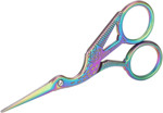 Picture of Stainless Rainbow Stork Scissors / 10cm
