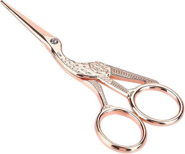 Picture of Stainless Pink Gold Stork Scissors / 12cm