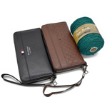 Picture of Kit Wallet with  Wrist Handle and Capri Metallic Yarn