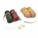 Picture of Kit Christmas Crochet Decorations,  Wreath 2 pieces. Choose Your Set Color! / 2026