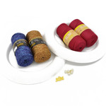 Picture of Kit Christmas Crochet Decorations,  Wreath 2 pieces. Choose Your Set Color! / 2026