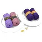 Picture of Kit Christmas Crochet Decorations,  Wreath 2 pieces. Choose Your Set Color! / 2026