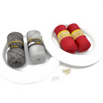 Picture of Kit Christmas Crochet Decorations,  Wreath 2 pieces. Choose Your Set Color! / 2026