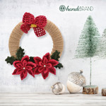 Picture of Kit Christmas Crochet Decorations,  Wreath 2 pieces. Choose Your Set Color! / 2026