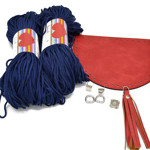Εικόνα της Κιτ Boho Καπάκι Vintage Κόκκινο με Τσιλέ Heart 400γρ(062) & Ιμάντα GLAM