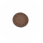 Picture of Round Leather Accessory with Holes for use with Magnets 3,5cm