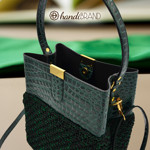 Picture of Kit Croco Polished with Adjustable Strap and Metallic Capri Yarn 500g