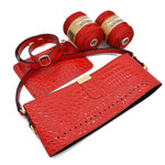Picture of Kit Croco Polished with Adjustable Strap and Metallic Capri Yarn 500g