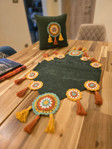Picture of Kit SuedeTable Runner. Choose Your Set Color!
