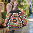 Εικόνα της Kit Frame Μεγάλα Granny Square Νήμα Raffia 7 Χρώματα